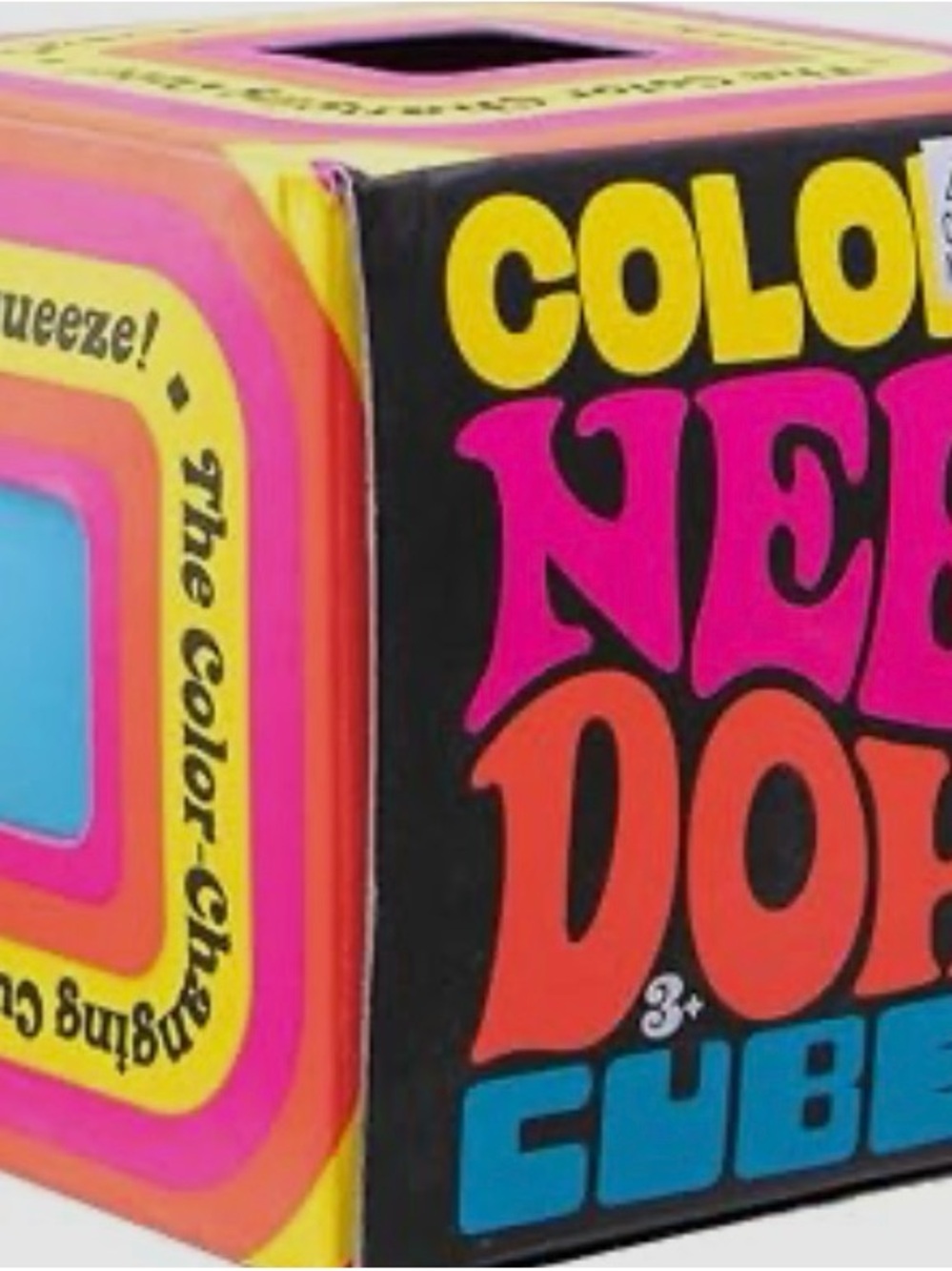 4 Needoh. Colour change cube & circle, blue & pink. Nice sicle & candyswirl.real